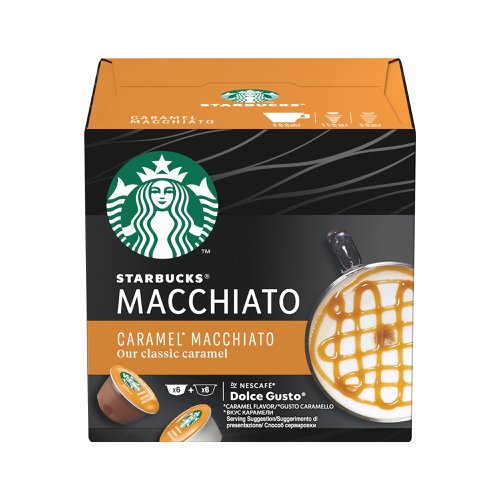 Nescafe Dolce Gusto Starbucks Caramel Macchiato Coffee Pods (Pack of 36) 12397694