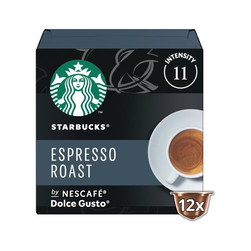 Nescafe Dolce Gusto Starbucks Espresso Roast Coffee 66g (Pack of 36) 12538344