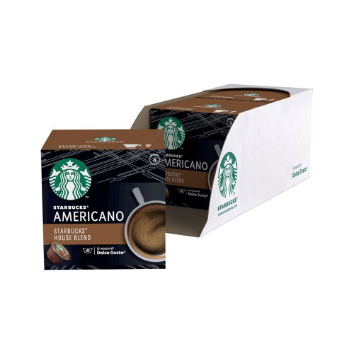 Nescafe Dolce Gusto Starbucks House Blend Americano Medium Roast Coffee Pods (Pack of 36) 12397697