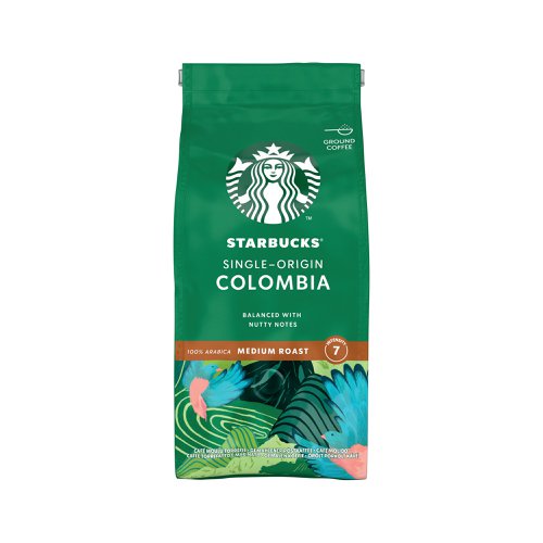 Starbucks Medium Roast Single-Origin Colombia Ground Coffee 200g 12400229