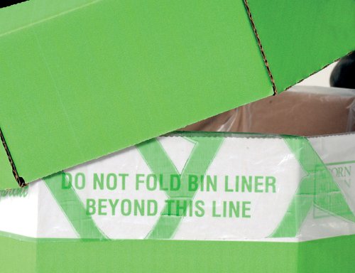 Acorn Cardboard Recycling Bin 60 Litre Green (Pack of 5) 402565 | Acorn