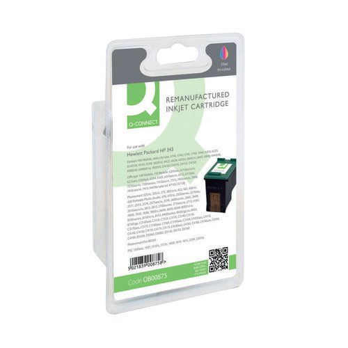 Q-Connect Remanufactured Inkjet Cartridge Tri-colour For HP C8766E C8766E-COMP