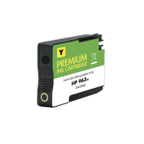 Q-Connect Remanufactured Inkjet Cartridge High Yield Yellow For HP 3JA29AE RIC963XL-Y