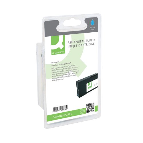 Q-Connect Remanufactured Inkjet Cartridge Cyan For HP 3JA23AE RM-QC-6812-00