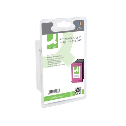 Q-Connect Remanufactured Inkjet Cartridge CMY For HP C2P06AE C2P06AE-COMP