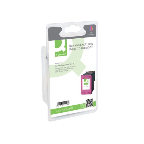 Q-Connect Remanufactured Inkjet Cartridge Tri-colour For HP CH564EE CH564EE-COMP