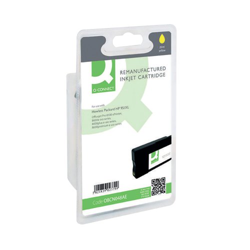 Q-Connect Remanufactured Inkjet Cartridge Yellow For HP CN048AE CN048AE-COMP