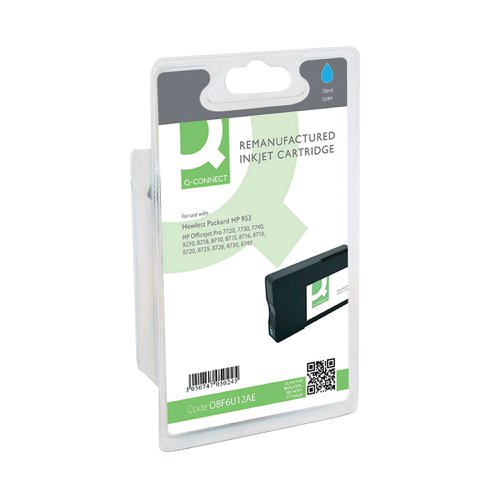 Q-Connect Remanufactured Inkjet Cartridge Cyan For HP F6U12AE F6U12AE-COMP OBF6U12AE