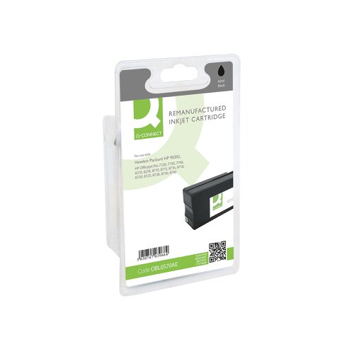 Q-Connect Remanufactured Inkjet Cartridge Black For HP L0S70AE L0S70AE-COMP