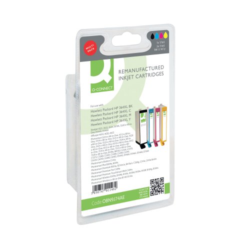 Q-Connect Remanufactured Inkjet Cartridge CMYK For HP N9J74AE N9J74AE-COMP