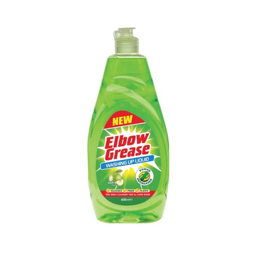 Elbow Grease Washing Up Liquid Apple Fresh 450ml (Pack of 12) EG339