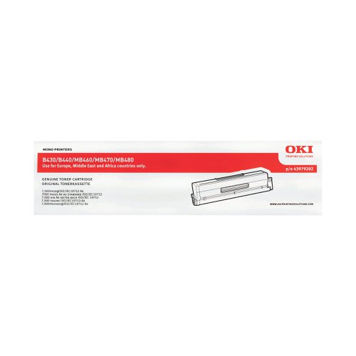 Oki Laser Toner Cartridge High Yield Black 43979202