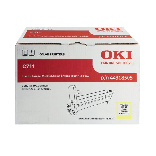 Oki C711 20K Image Drum Yellow 44318505 | Oki Systems