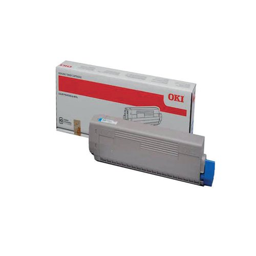 Oki C822 7.3K Toner Cartridge Cyan 44844615