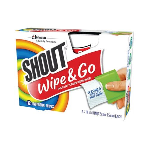 Shout Wipe + Go 12x12 Wipes Pack of 144 686661
