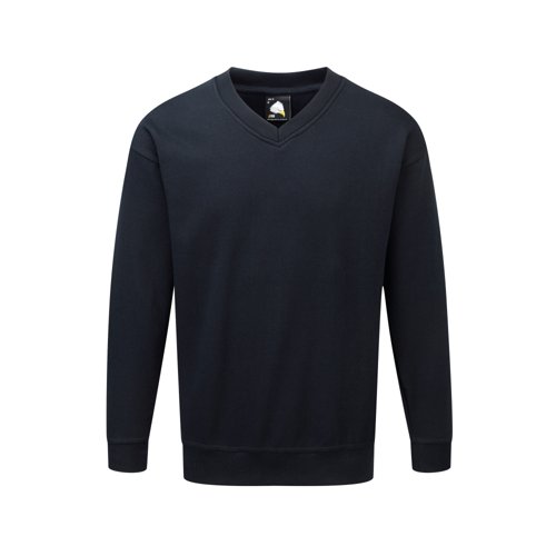 ORN Buzzard V-Neck Sweatshirt Unisex Navy 4XL 1260.NV.4XL