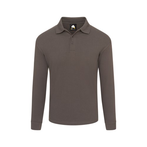 ORN Weaver Long Sleeved Polo Shirt Unisex Graphite XS 1170.GT.XS