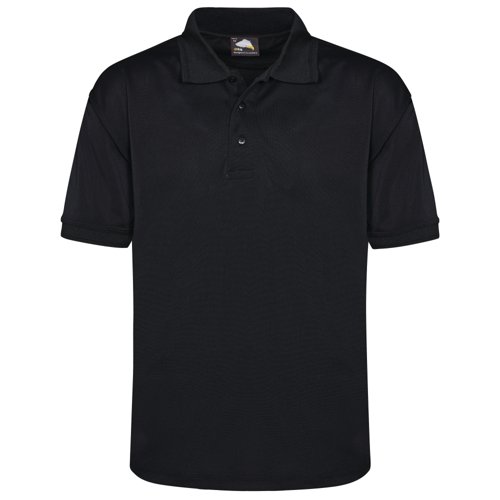 ORN Oriole Wicking Polo Shirt Unisex Black 2XL 1190.BK.2XL