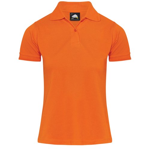 ORN Ladies Eagle Polo Shirt Orange 20 1160.OR.20