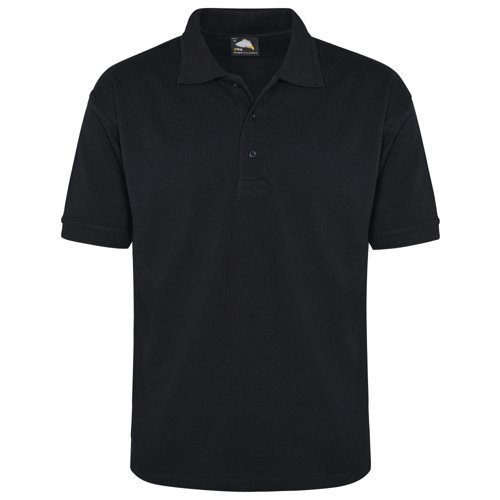 ORN Petrel Cotton Polo Shirt Unisex Black 2XL 1155.BK.2XL