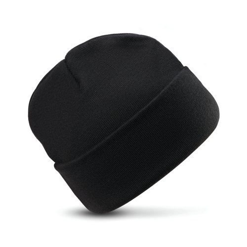 ORN Beanie Hat with Lining Unisex Black 7185.BK