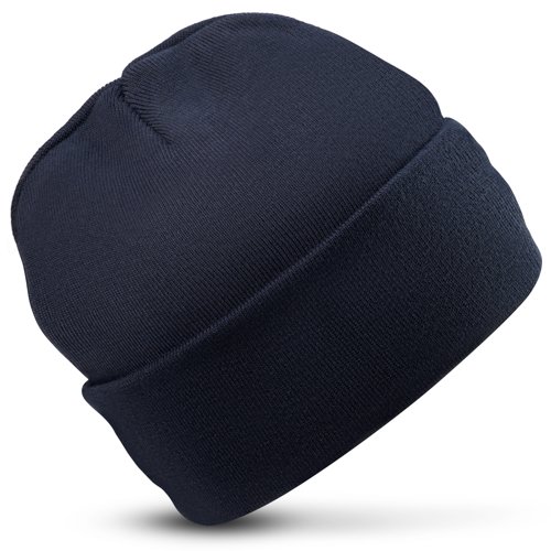 ORN Beanie Hat with Lining Unisex Navy 7185.NV