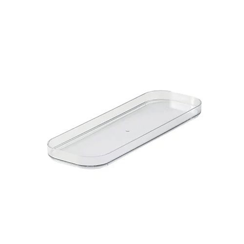 Lid for the SmartStore Compact Clear Slim storage container. The deep rim makes stacking easy and secure. The lid can also be used as a tray or base for small items. Made from high-quality material that is easy to clean by hand-wash or in the dishwasher, the lid is made with 20% bio-based plastic. Supplied in a clear colour.