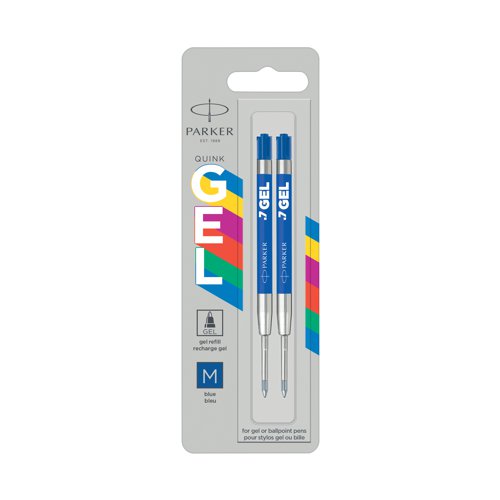 Parker Jotter Original Gel Pen Refills Blue (Pack of 2) 2136210