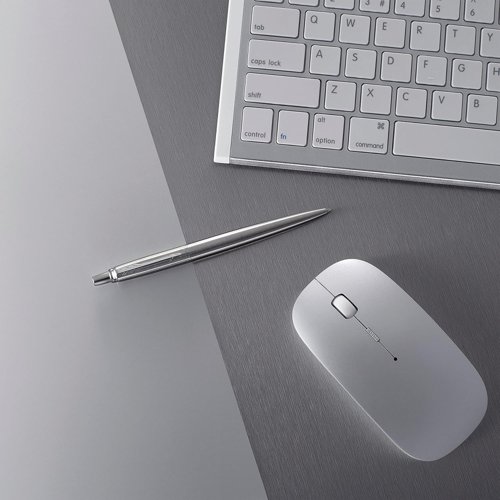 Parker Jotter Ballpoint Pen Medium Steel with Chrome Trim Blue 1953170