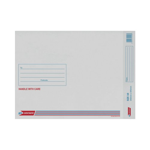 GoSecure Bubble Lined Envelope Size 10 350x470mm White (Pack of 20) PB02133 | PB02133 | GoSecure