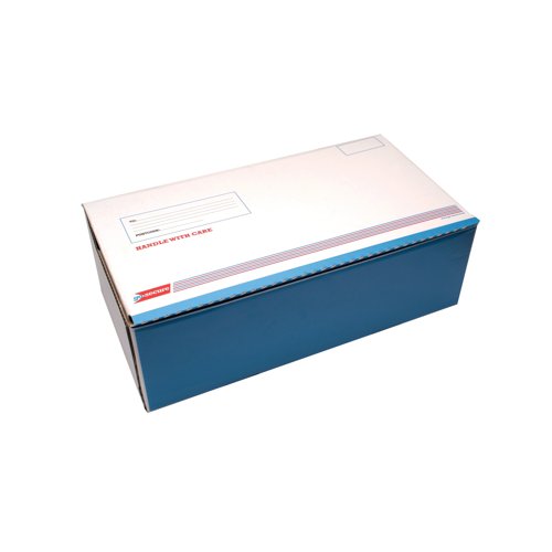 Made from durable 180gsm white Kraft single wall corrugated board, this GoSecure Worldwide Size Post Box is ideal for shipping, packaging, transportation and storage. Quick and easy to construct with a pop-up style and featuring an integral lid with a strip of finger lift tape to secure the package, these boxes are ready to use almost instantaneously. This pack contains 15 boxes.