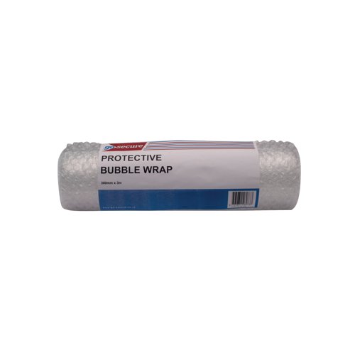 GoSecure Bubble Wrap Roll Small 300mmx3m Clear (Pack of 16) PB02288 | GoSecure