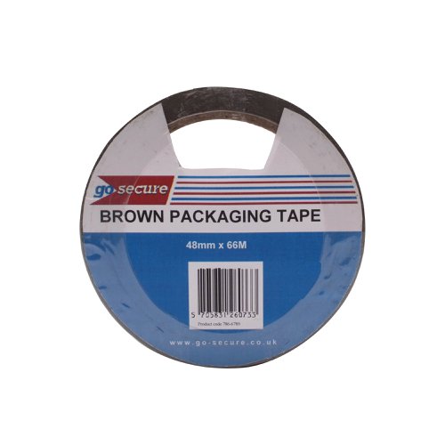 GoSecure Packaging Tape 50mmx66m Brown (6 Pack) PB02296 | GoSecure