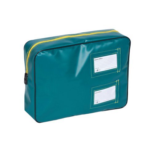 GoSecure Tamper Evident Padded Pouch Antimicrobial Green PB09572