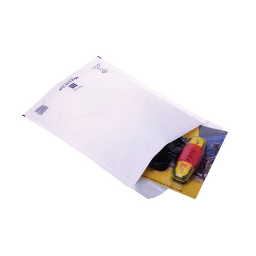 Ampac Envelopes 230x345mm Extra Strong Polythene Padded Bubble Lined White (Pack of 100) KSB-3 | PB11156 | Ampac