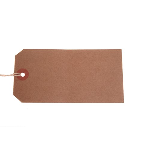 Go Secure by 5 Star Strung Tags x10 60x120mm Buff Pack of 50 PB11285
