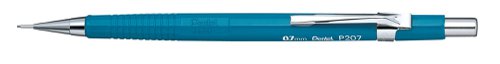 Pentel P200 Automatic Pencil Medium 0.7mm Blue Barrel (Pack of 12) P207