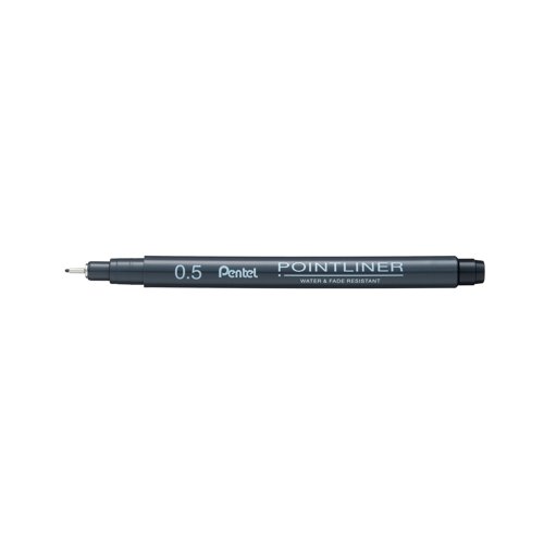 Pentel Pointliner Pigment Liner 0.5mm Black (Pack of 12) S20P-5A