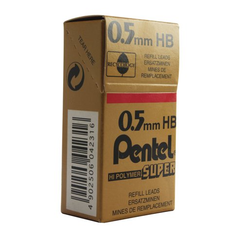 Pentel 0.5mm HB Mechanical Pencil Lead (Pack of 144) C505-HB | Pentel Co