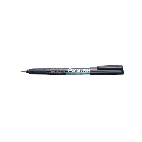 Pentel Permanent Marker Super Fine Black Pack Of 12 Nmf50 A