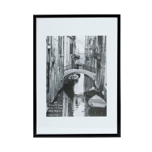 Hampton Frames Backloading Certificate Frame A4 Black A4MARBLK-NG Picture Frames PHT00055