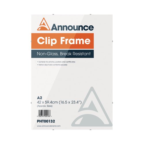 Announce Metal Clip Frame A2 PHT00132 Picture Frames PHT00132