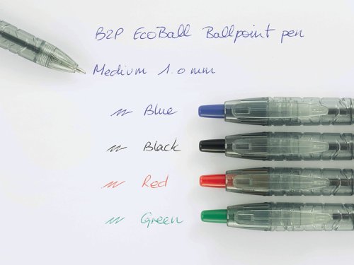 Pilot B2P Ecoball Ballpoint Med Red (Pack of 10) 4902505621604