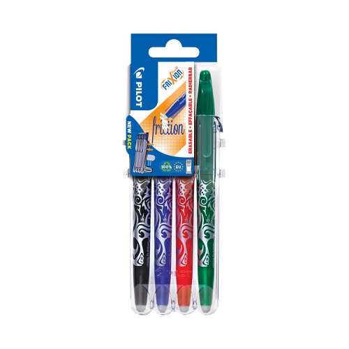 Pilot FriXion Set2Go Rollerball Pens Assorted (4 Pack) 3131910546795