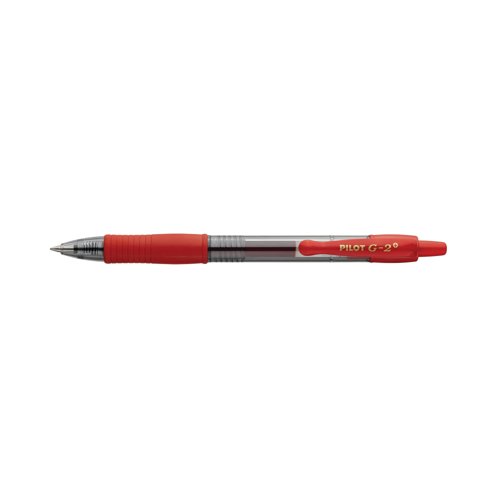 Pilot G-2 Plus Begreen Gel Ink Rollerball Medium Red (Pack of 12) PUJ163173
