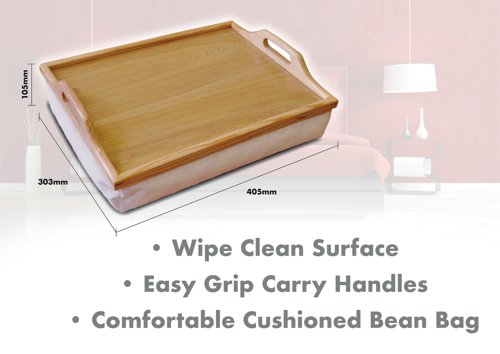 Aidapt Wooden Lap Tray with Cushion VM938D PIA77377 Buy online at Office 5Star or contact us Tel 01594 810081 for assistance