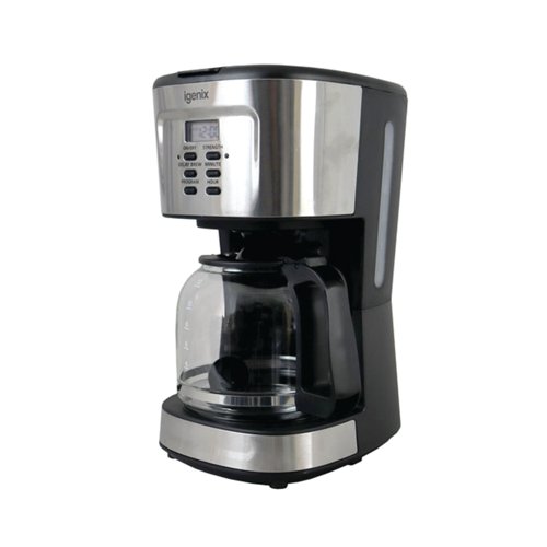 Igenix Digital Coffee Maker 1.5L Stainless Steel IGCM01250SS | Igenix