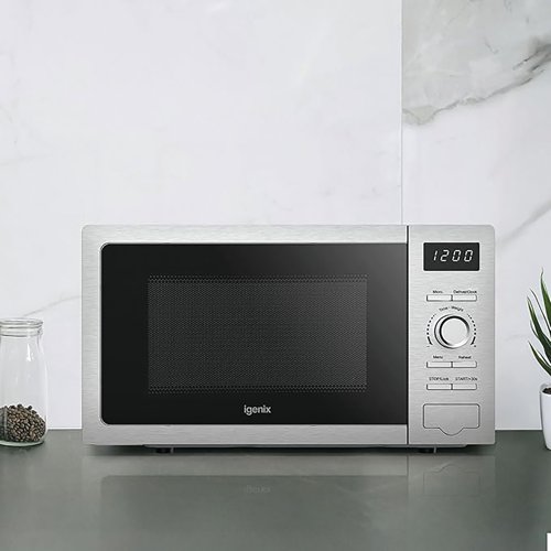 Igenix Digital Microwave 800W 20 Litre Stainless Steel IGMS02080SS