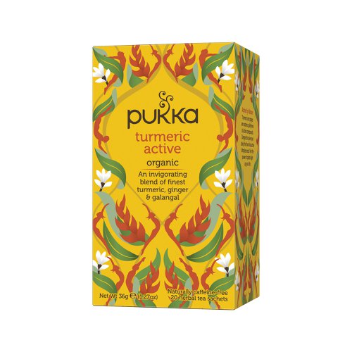 Pukka Turmeric Active Tea Bags Organic (Pack of 20) 45060519140751