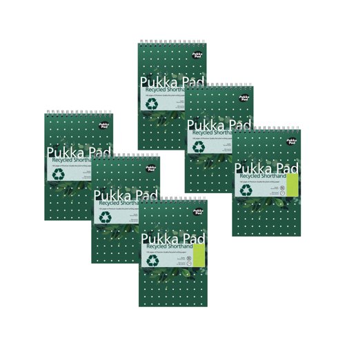 Pukka Pad Recycled Shorthand Jotta Grn Pack of 3 Buy One Get One Free